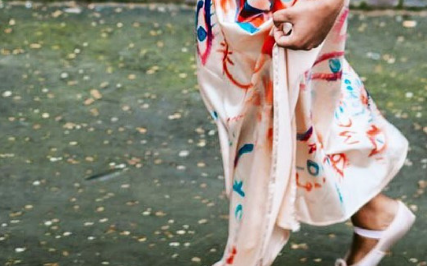 Sustainable fashion - silk dress
