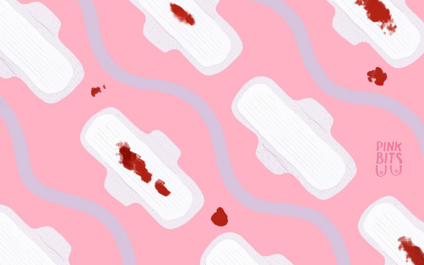 Illustration of organic cotton period care