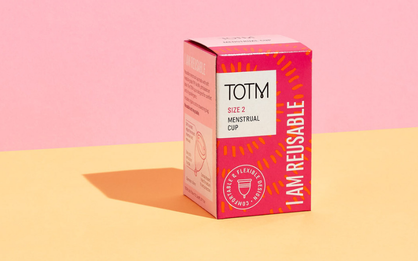 TOTM reusable menstrual cup size 2
