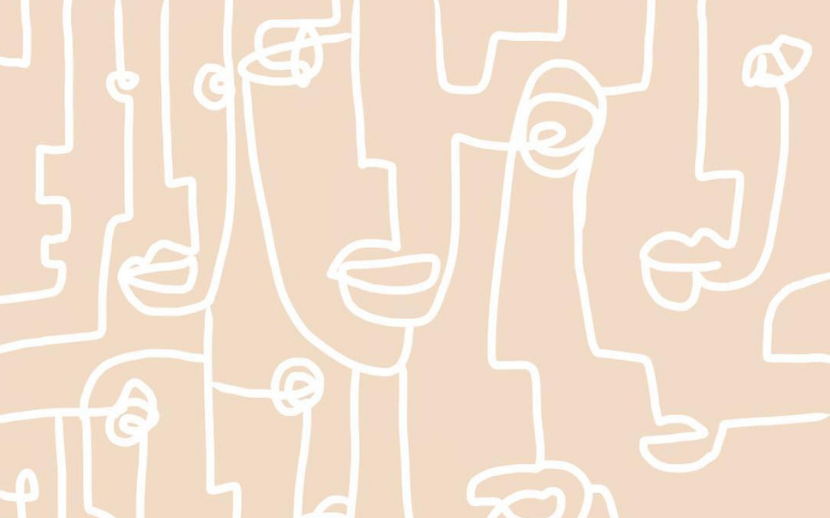 Abstract artwork from illustrator Nia Beynon