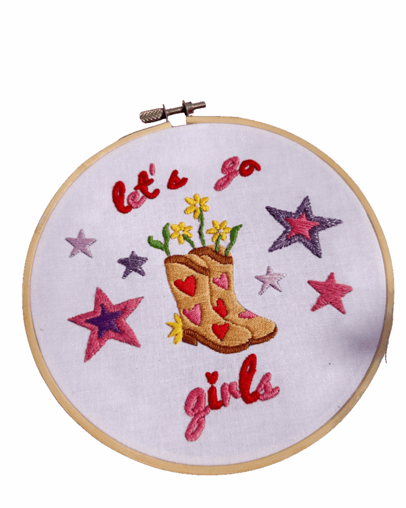 Cowboy Boot Embroidery Kit